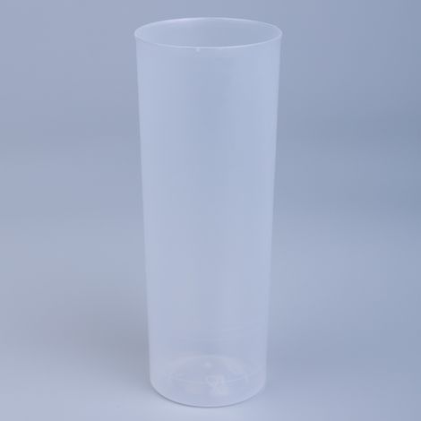 Caja vaso tubo reutilizable transparente de 390 uds 5x15x5,7 cm (1/4)