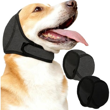 2 x Noise-Cancelling Dog Ear Covers for Dogs Adjustable Soothing Keep Warm and Protect Against Cold Grooming, Bathing and Swimming (1/5)