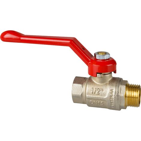 Robinet à tournant sphérique à passage intégral M/F avec levier en aluminium Icma 1"1/4 Pn 30
