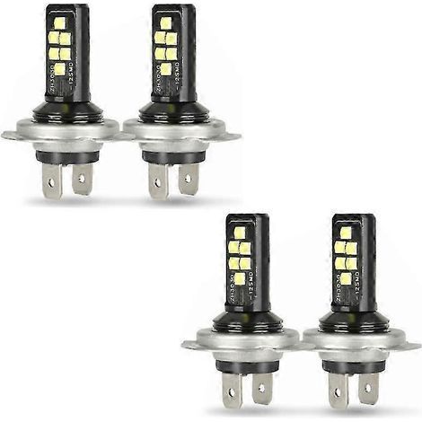 4 ampoules LED H7 pour phares (feux de croisement), 60 000 lm, 6 000 K, 220 W, blanc froid (1/5)