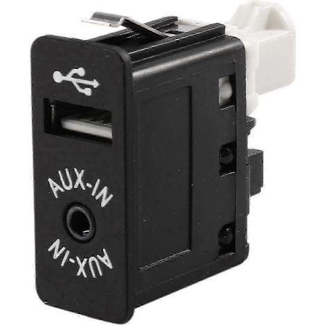 Adaptateur USB auxiliaire pour voiture (prise d'entrée auxiliaire) compatible avec BMW E81, E87, E90, F10, F12, E70, X4, X5 et X6. (1/5)