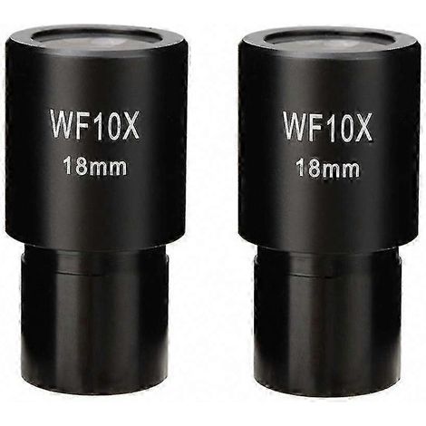 2 Stück Weitfeldokulare WF10X für biologische Mikroskope, 23,2 mm Weitwinkeloptik (1/5)