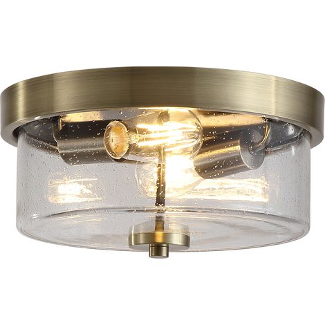 Plafonnier Preston Laiton antique - 66210-2AB (1/5)
