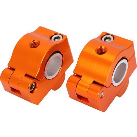 Bloc de presse de guidon en métal, accessoires universels de renforcement avec trou d'expansion de 0,4 pouces pour moto ATV (1/5)