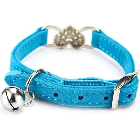 confezione di collare regolabile per gatti con strass, collare per cani di piccola taglia con strass, campanellino, simpatici accessori per animali domestici (1/4)