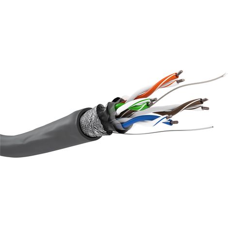 Goobay 68709 cable de red Gris 100 m Cat5e SF/UTP (S-FTP)