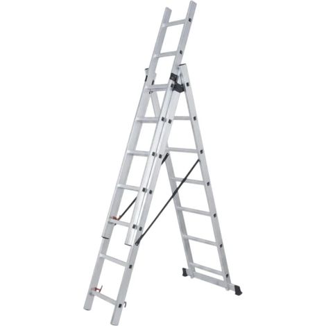 scala a sfilo 3 rampe in alluminio easy system portata massima 150 kg