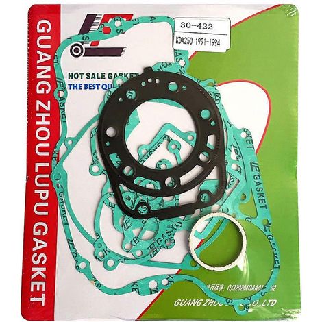 Se utiliza para Kawasaki KDX250 R KDX 250R KDX250R 1991-1995, kit de juntas de culata y tapa del cigüeñal. (1/5)
