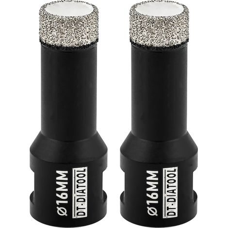 Foret Diamant 2PCS 16mm Scie Cloche pour Forage à Sec Carrelage Porcelaine Marbre Céramique Granit (1/5)