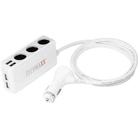 Technaxx 4592 TE11 TE11 Zigarettenanzünder-Verteiler Anzahl Zigarettenkupplungen 3 x Schnittstelle (1/5)