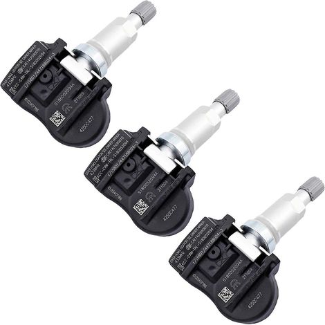 Capteur TPMS 4250c477 pour Mitsubishi ASX, Outlander, C-SUV, i-Miev, L200, Eclipse Cross, Lancer Sportback, Citroën C4 Aircross, C-Zero (3 pièces) (1/4)