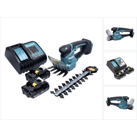 Makita DUM 111 RAX cesoie per erba a batteria cesoie per arbusti 18 V + 2x batteria ricaricabile 2,0 Ah + caricatore