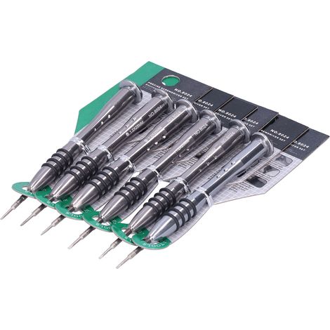 Flathead screwdrivers, electronic product assembly and disassembly tools, 6-pack (8024 6150, lead + nickel abrasive 1.2-). (1/5)