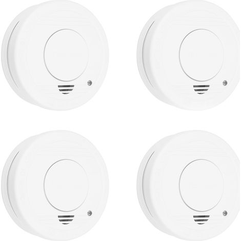 Smartwares  Rauchwarnmelder 4er Set  batteriebetrieben (Ø x H) 100 mm x 35 mm