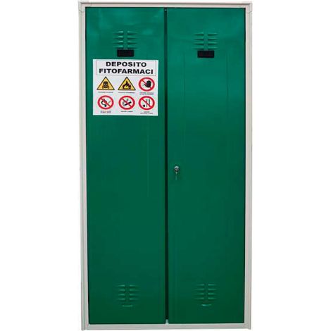 Armadio per fitosanitari a 2 ante 100x40x180 cm