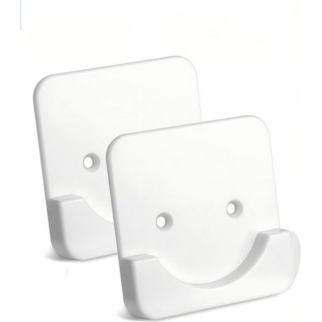 pezzi - 8x8 cm - Supporto per asta - Supporto quadrato per asta - Supporto per asta per tenda da porta - Staffa per asta per tenda da doccia - Supporto per asta - Clip di montaggio per asta (1/5)