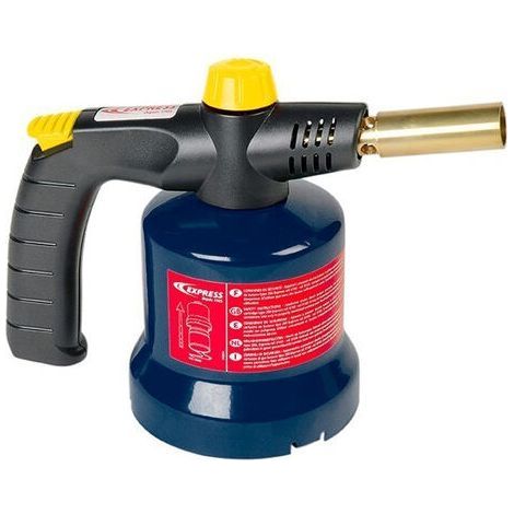 Chalumeau Torche de Soudage Oxi-Acétylène Oxypropane Soudeur à Air Résistant à la Chaleur pour Soudure à Injection (H01-6) 39cm-Chrom (1/5)