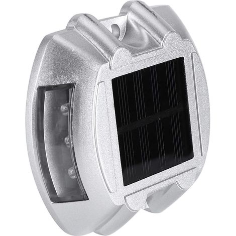 Éclairage d'allée Solaire à 6 LED, éclairage d'allée Extérieur avec Construction en Aluminium moulé, pour Cour de Route, Jardin, Passerelle, visibilité sur 1000 Mètres pour la sécurité (1/5)