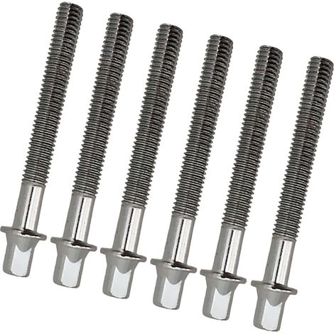 CCYKXA 6mmx 60mm  6pièces Vis De Fixation Des Pattes De Tambour Avec Rondelles De Tambour Pour Tirants De Batterie Lot De Vis Courtes Argenté