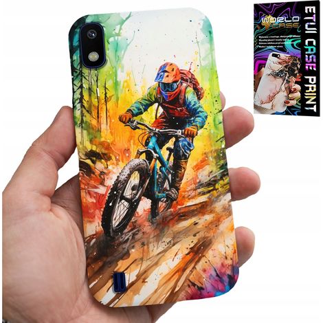 Custodia per Samsung A10 - mountain bike, spedizioni estreme, vetro (1/5)