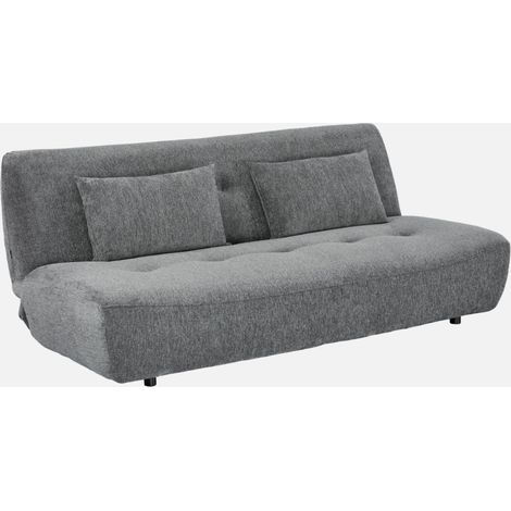 Sofá cama de tela chenilla, 3 plazas (1/5)