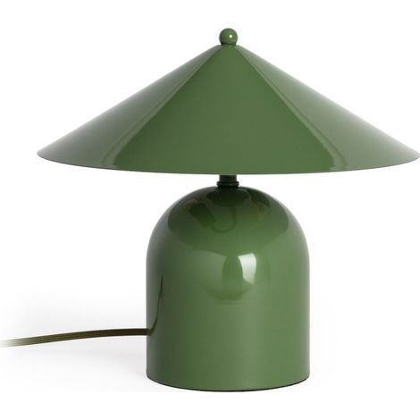 Lampe à poser conique en métal - Vert - Vera (1/5)