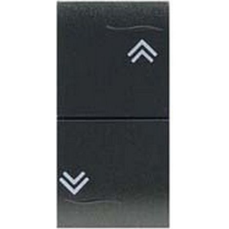 6PZ PULSANTE DOPPIO SALISCENDI "ONDA" - 1P(NO)+1P(NO) - 10A 250V (7737.1)