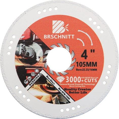 Disque diamant 105mm pour métal, coupe carbure, acier, fer, 3000+ coupes (1/5)
