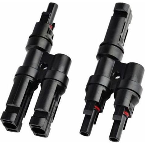 MC4 Branch Connectors for Solar Panels - T/Y Connector for Cable Distribution (1/4)