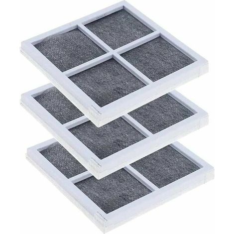 FlkwoH Pack of 3 Replacement Air Filters for Pure n Fresh Refrigerators, compatible with Lefou models LT120F, LFX31925SW and LFX31925SB (1/4)