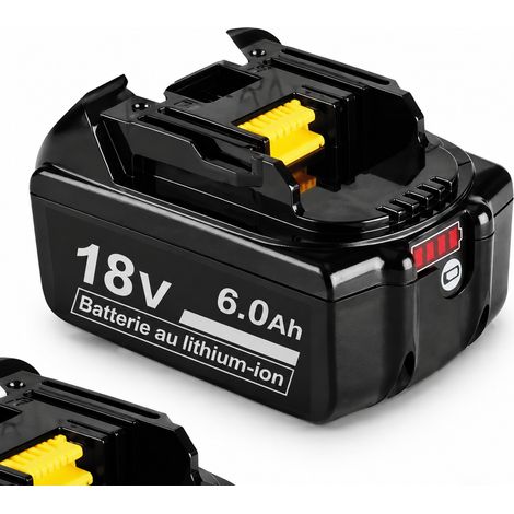 Batterie compatible Makita 18V 6.0 pour outillage sans fil BL1830 BL1850, cellules 18650, 15 × 9 × 10 cm – Livraison gratuite