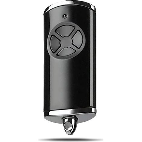 Telecomando per porta da garage 868,3 MHz compatibile con BS HSM4 HSE2 HS1 HS4 HSZ1 HSZ2, trasmettitore portatile (nero, 4 pulsanti, 1 pezzo)