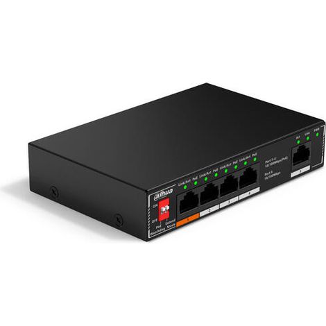 Dahua SF1005P Switch de escritorio no gestionado de 5 puertos con 4 puertos PoE