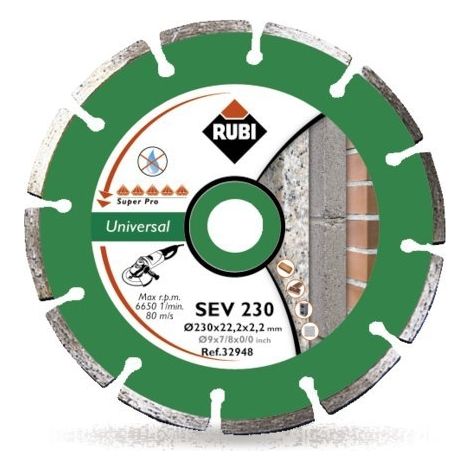 RUBI-DISQUE DIAMANT GÉNÉRAL SEGMENTÉ GÉNIE, 32940 (1/3)