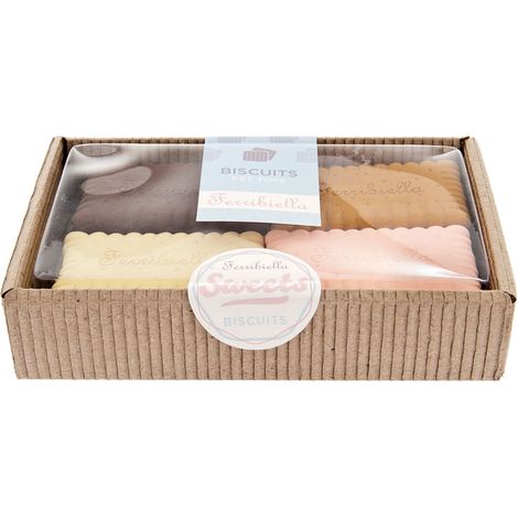 Gioco Biscuits in lattice con squeaker in confezione regalo per cani