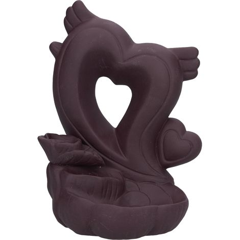 Brûleur d'encens à contre-courant en céramique - Cascade de fumée décorative pour bureau et salon (1/5)