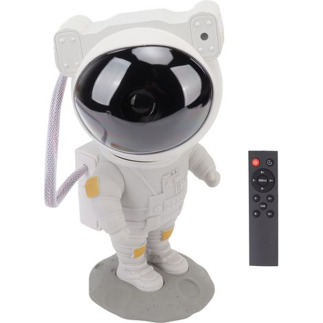 Lampe de Projection Astronaute avec Minuterie et Télécommande, Projecteur d'Ambiance USB Rechargeable pour Chambre
