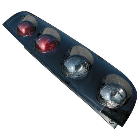 Coppia fanali posteriori - compatibile per Ford Fiesta V (11/01-12/05) - Nero