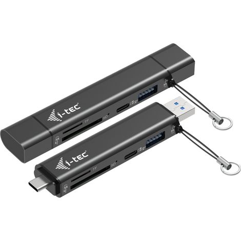 i-tec USB-C/USB-A Dongle SD, TF and 2x USB (1x USB-A, 1x USB-C) (1/5)