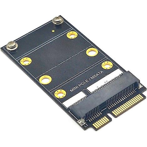 Carte d'extension adaptateur Mini PCIe/mSATA pour disque SSD (1/5)