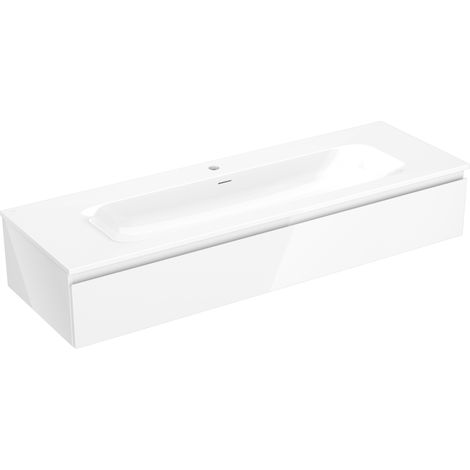 Mexen Orio mobile da bagno 140 cm con lavabo Vela, 1 cassetto, bianco lucido - 91A10-14023-1-BF00-W23M00 (1/5)