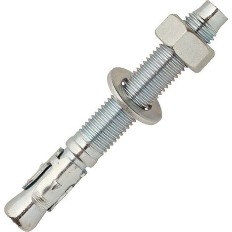 Scell-It – Goujon d'assemblage M16 x 105 mm en acier zingué – Boîte de 25 – Fixation béton haute résistance – Filetage long pour installation traversante - M16X105