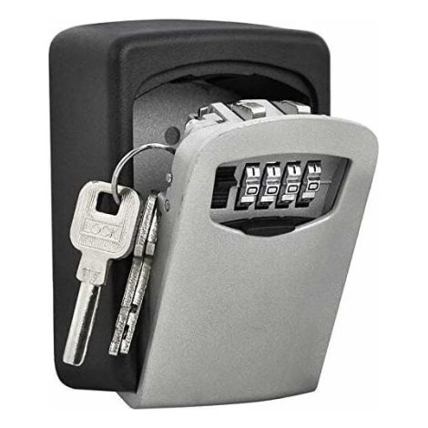 High Security Police Safe, 4 Digit Wall Mounted Key Box, High Security Combination Lock for Storing Keys