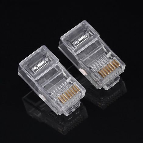 Connecteur de câble, fiche réseau, modulaire RJ45 haute plasticité (1/5)