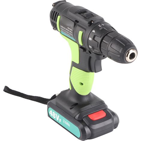 Perceuse-visseuse électrique sans fil rechargeable Lithium-ion 21 V 3,0 Ah avec 2 batteries (UE 220 V) (1/5)