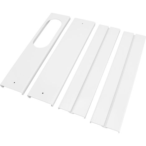 Kit de 4 paneles de sellado ajustables para aire acondicionado portátil de ventana (de 43 a 140 cm) para el hogar o la oficina. (1/5)