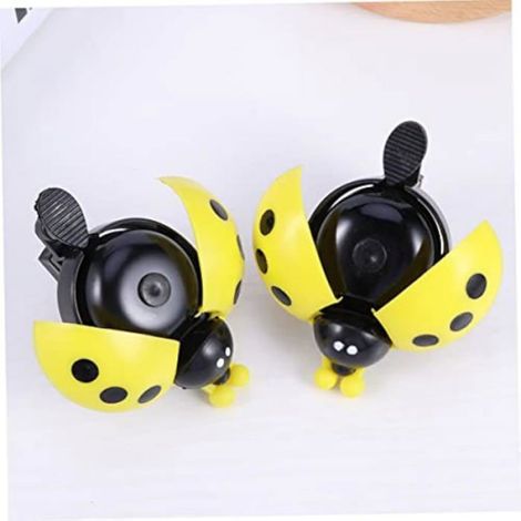4pcs Cloches de vélo – Nosheir – Forme coccinelle – Sonnette enfant – pour vélo enfants, vélo pliant et randonnée (1/4)