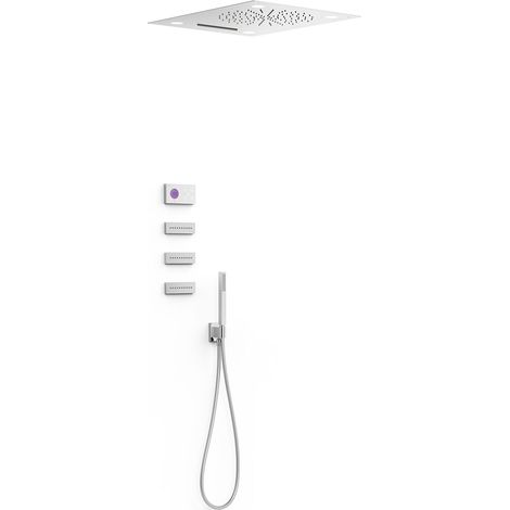 KIT DE GRIFO TERMOSTÁTICO ELECTRÓNICO EMPOTRADO DE 4 VÍAS