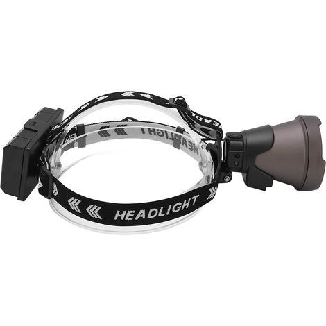 Lampe frontale LED haute luminosité rechargeable USB, idéale pour le camping, la randonnée et la pêche. (1/5)