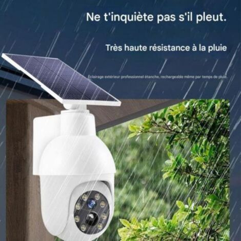 Éclairage solaire extérieur détecteur présence, style caméra (1/5)